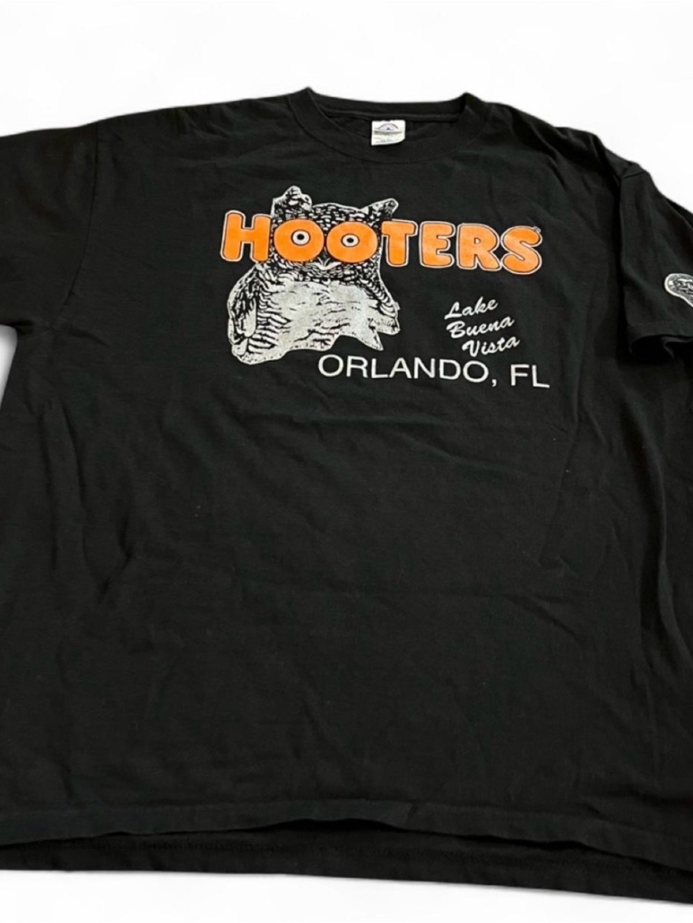 Vintage Men’s Hooters Orlando Florida 20th Anniversary Black Shirt Size XL